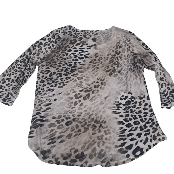One world cheeta print top size XL - Picture 5 of 5